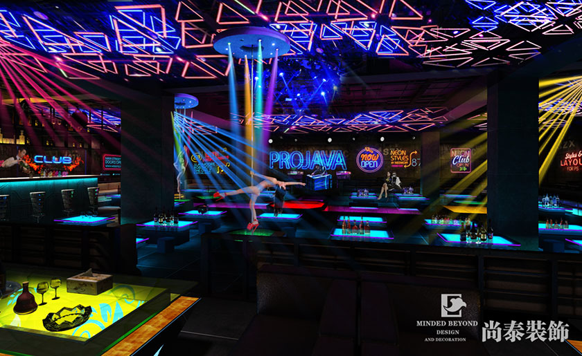 400㎡工業風酒吧裝修效果圖 | 雙子星酒吧