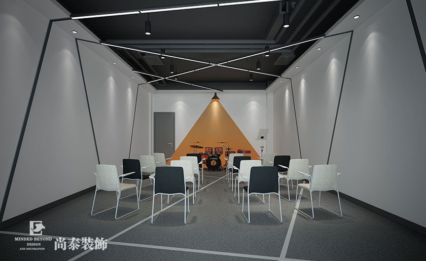 2800㎡現代簡約風藝人學校設計 | 天鵬藝人培訓