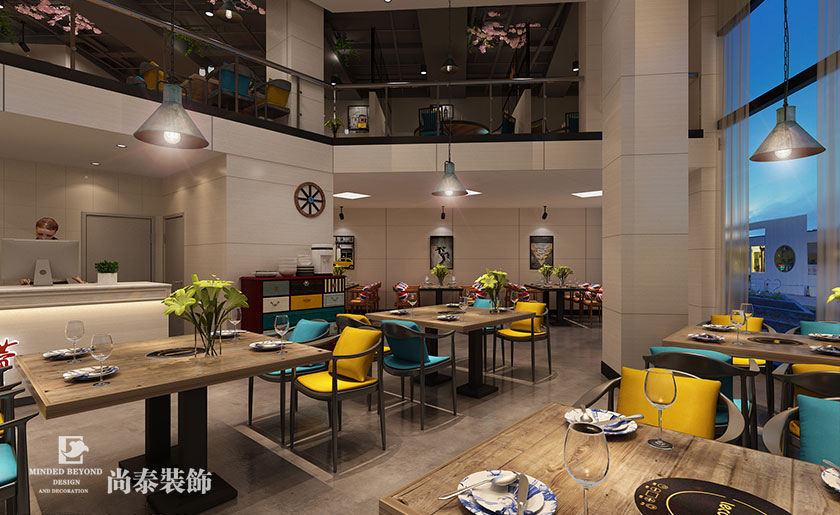 410㎡工業風格火鍋店裝修 | 沸騰火鍋