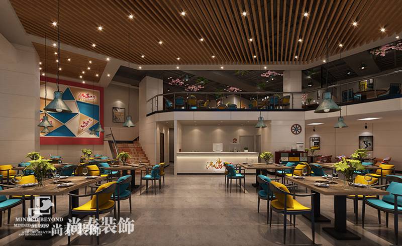 深圳400㎡工業風格餐廳裝修-沸騰火鍋店