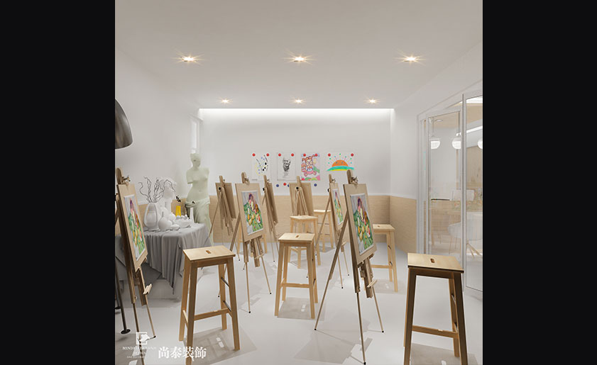 130㎡兒童美術培訓學校設計 | 一期一繪