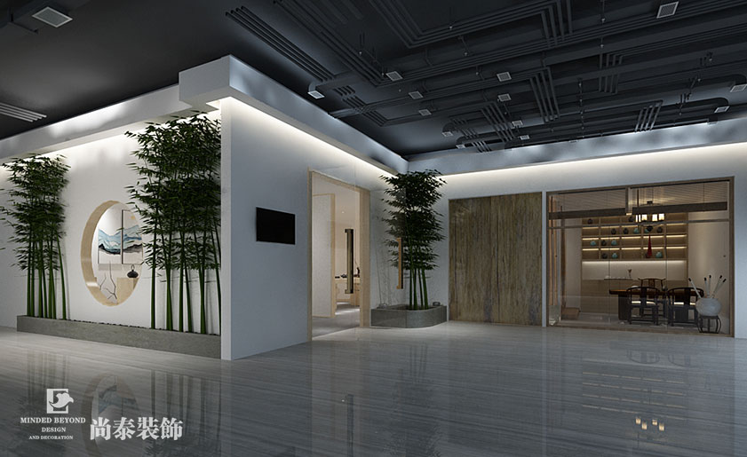 100㎡中式風格茶室裝修設計 | 茶閱世界