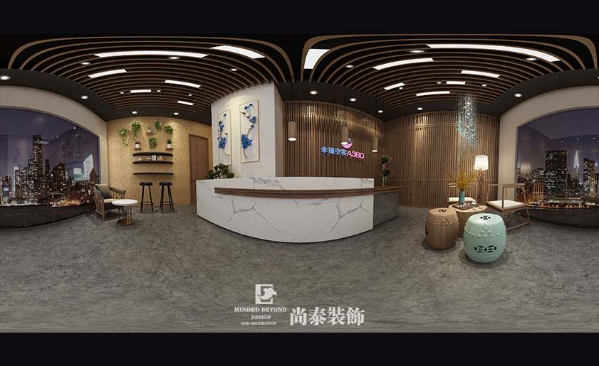 200㎡混搭風格美容院裝修 | 幸?？湛? width=