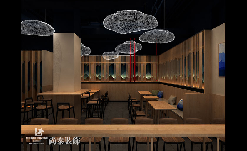 80平米中式過橋米線餐廳設計 | 東街九號