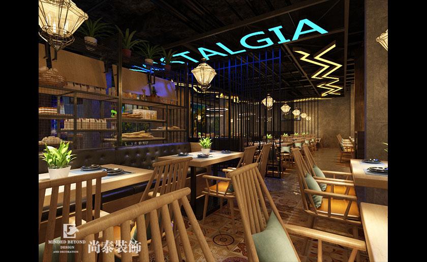 530平米工業風特色餐廳裝飾設計 | 土鄉情