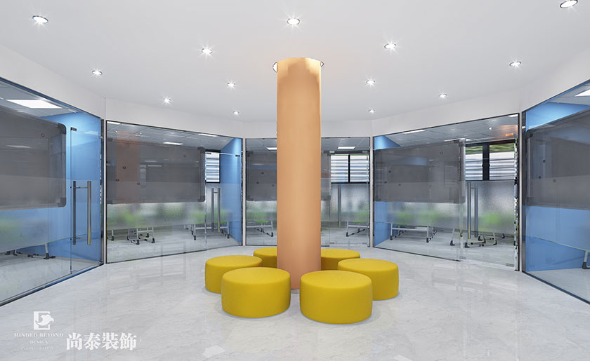 500㎡ 中小學課外教育機構裝修設計 | 博龍教育