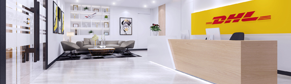 世界上最大的航空快遞貨運公司之一,DHL敦豪物流(深圳)分公司辦公室裝修設計
