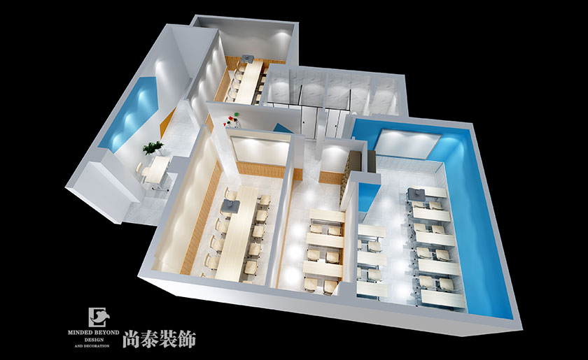 200㎡ 現(xiàn)代簡約英語培訓(xùn)中心空間設(shè)計(jì) | 牛津英語