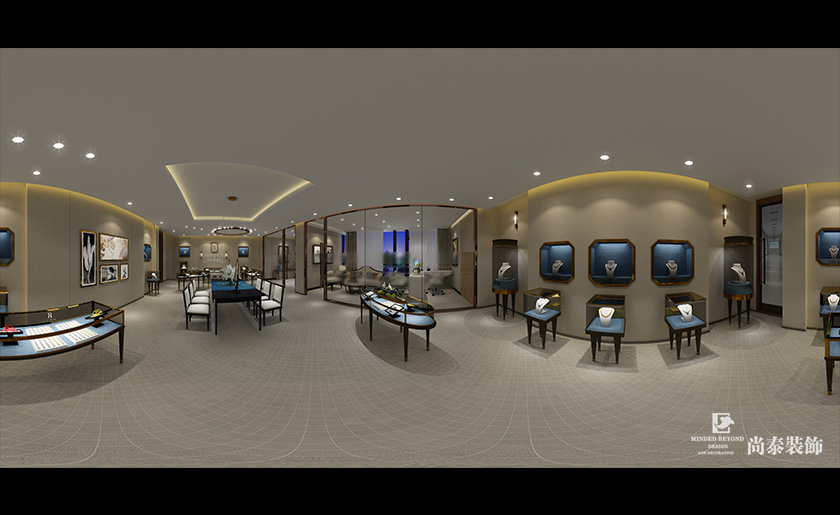 珠寶展廳裝修設計效果圖 珠寶展廳裝修設計效果圖