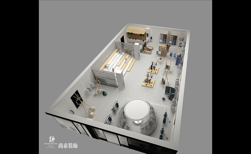 375平米東莞服裝展廳設(shè)計 | 小春社