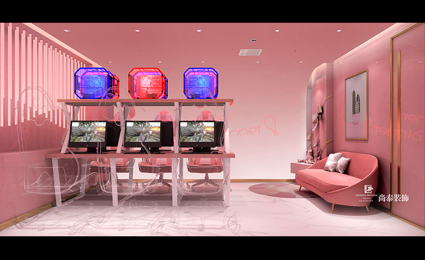 網咖裝修效果圖 網咖裝修效果圖