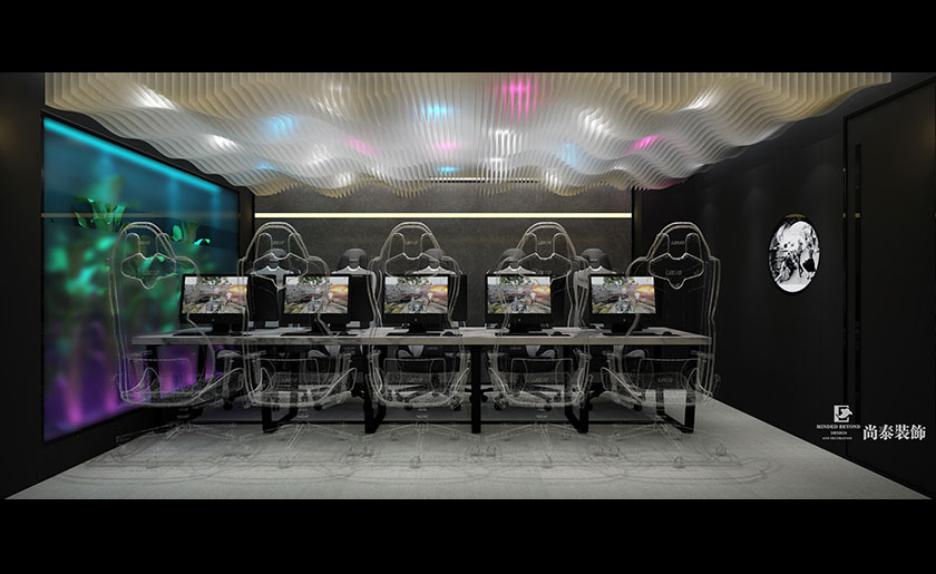 網咖裝修效果圖 網咖裝修效果圖