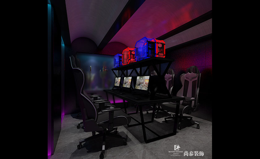 網咖裝修效果圖 網咖裝修效果圖