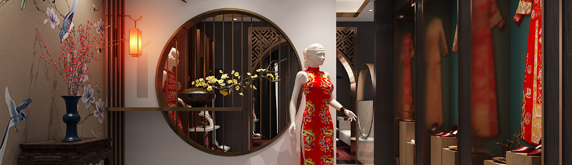 黛雪嫁妝展廳裝修設計,讓喜慶充滿整個展廳