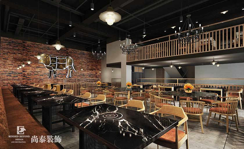 火鍋店裝修設計效果圖