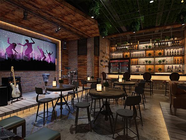 70平米復(fù)古風(fēng)清吧裝修設(shè)計(jì) | Space清吧