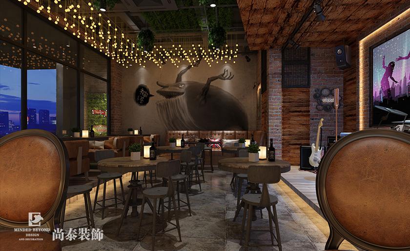 70平米復古風清吧裝修設計 | Space清吧