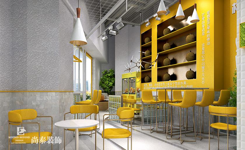 70平米極簡風奶茶店設計 | 榴芒一族