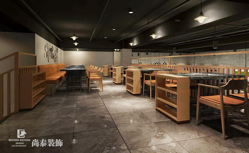 300平潮汕牛肉火鍋店裝修設計 | 臻?；疱? width=