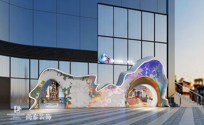 300平米海洋唯美甜品店裝修設計 | 獸色