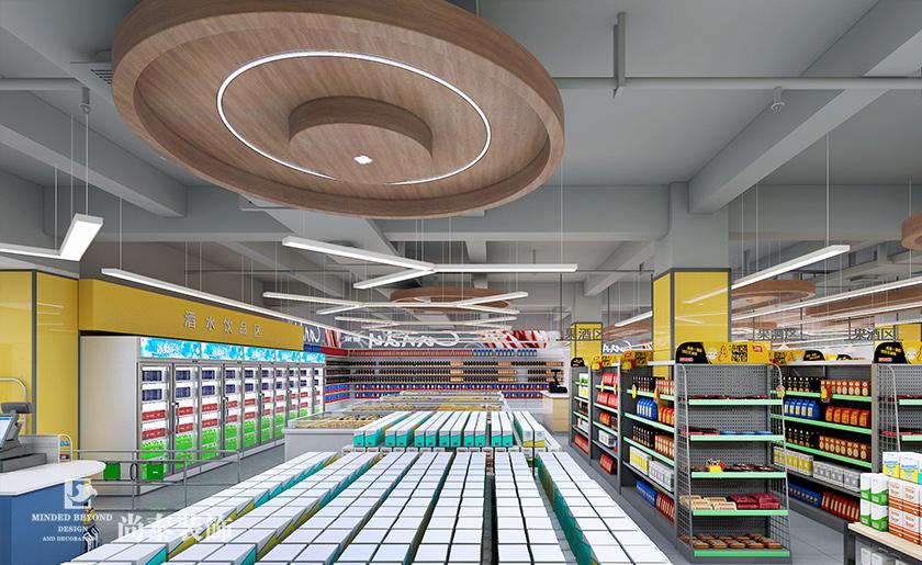 超市酒水區裝修效果圖