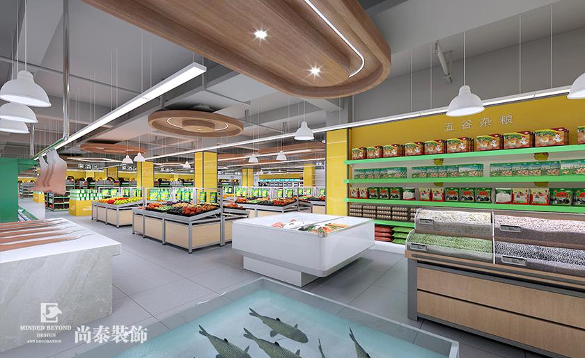 超市生鮮區裝修效果圖