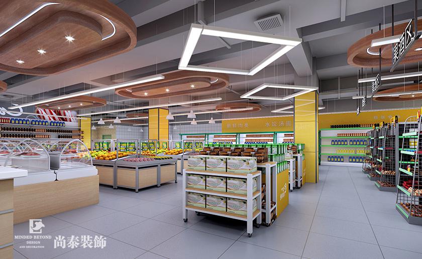 超市果蔬區裝修效果圖