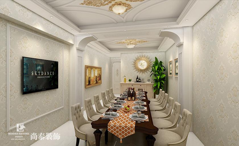 餐廳長條桌裝修效果圖 餐廳長條桌裝修效果圖