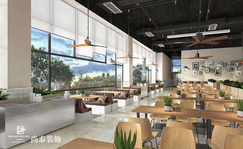 1300平米公司食堂裝修設計 | 捷佳偉創