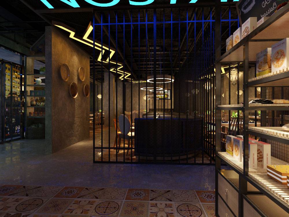 工業風餐廳裝修效果圖 工業風餐廳裝修效果圖