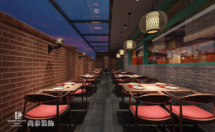 外圍餐區(qū)裝修效果圖