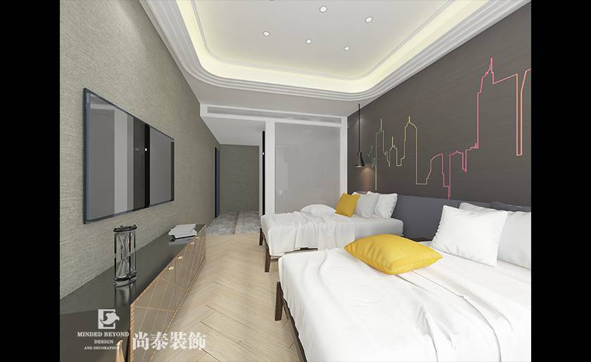 酒店客房雙人間裝修效果圖 酒店客房雙人間裝修效果圖