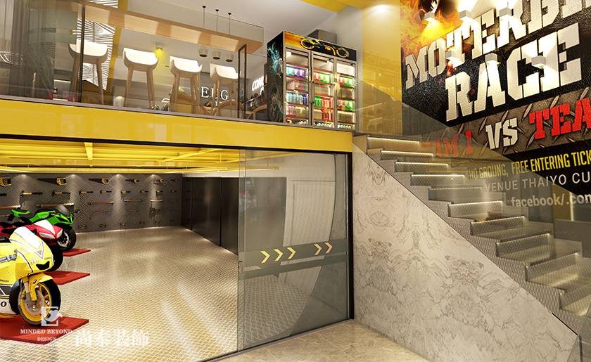 250平米摩托車4S店裝修設計 | 途威