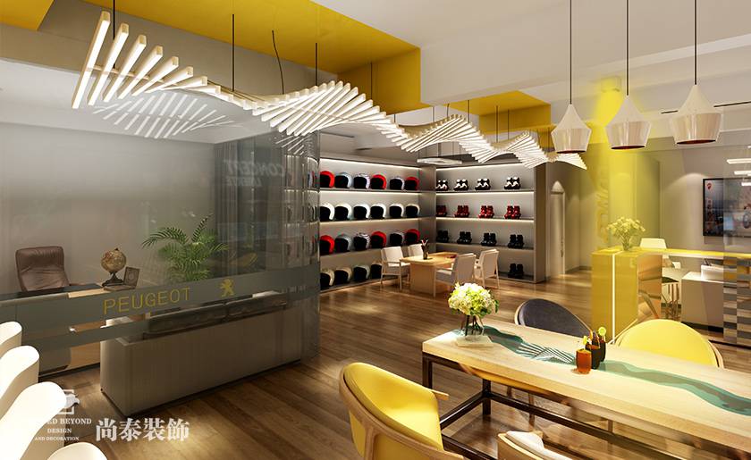 250平米摩托車4S店裝修設計 | 途威