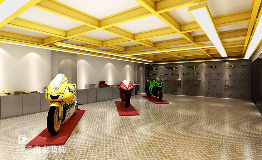 250平米摩托車4S店裝修設計 | 途威