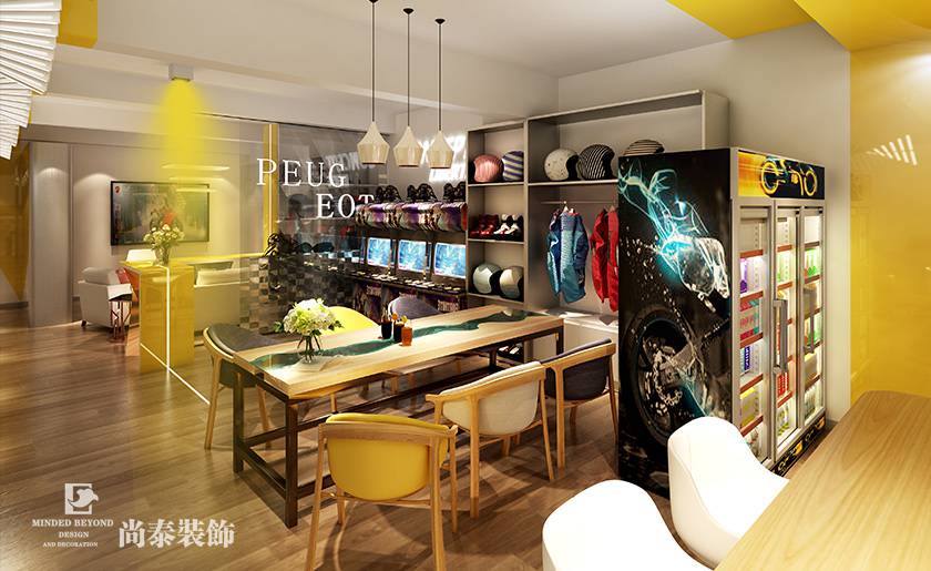 250平米摩托車4S店裝修設計 | 途威