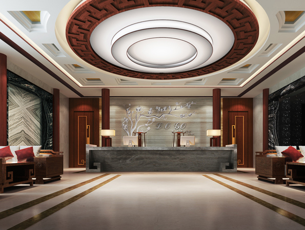 2000㎡中式風格辦公室裝修 | 橋德科技園