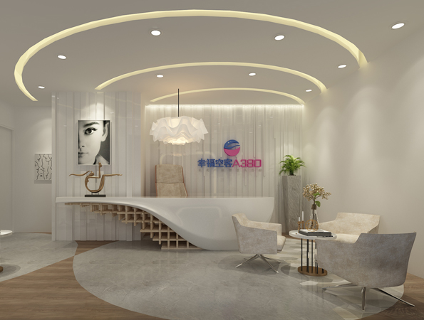 200㎡混搭風格美容院裝修 | 幸福空客