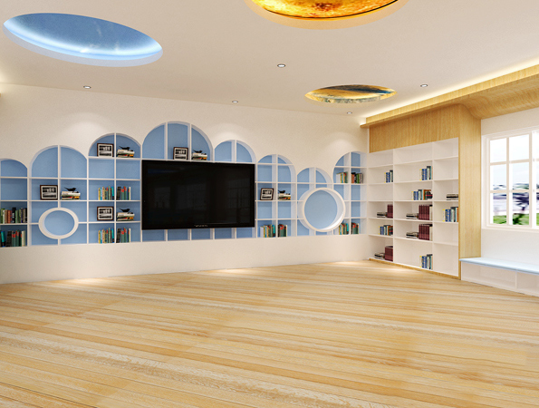 260余平米小學閱覽室裝修設計 | 天驕小學