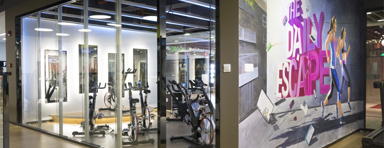 健身會所裝修設(shè)計實拍圖欣賞，領(lǐng)略健身之道