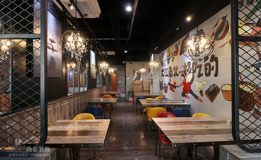 400平米特色菜餐廳裝修設計 | 楓林碗