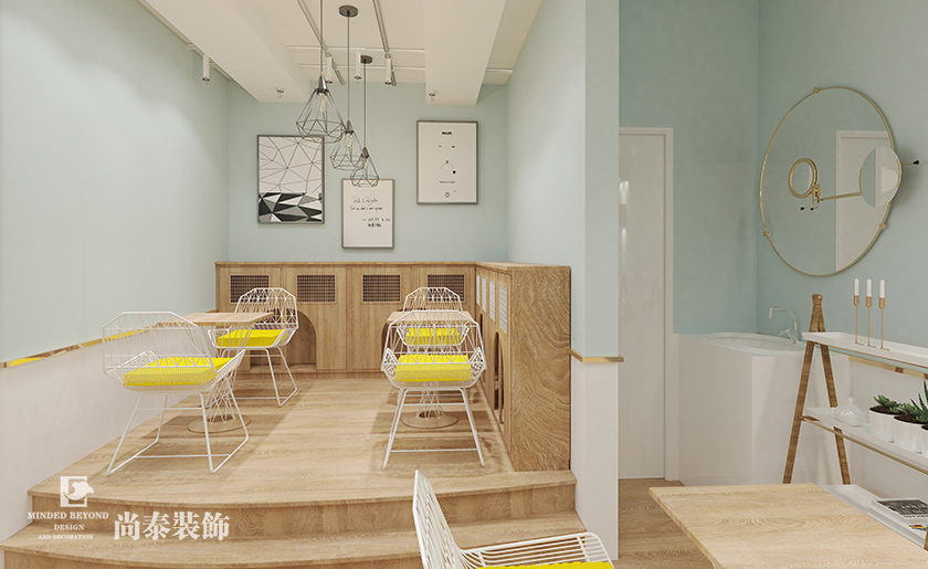 60平米北歐風甜品店設計 | AE小鎮