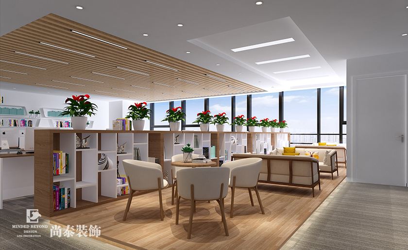 450平米家庭用品貿(mào)易公司辦公室裝修設(shè)計(jì)