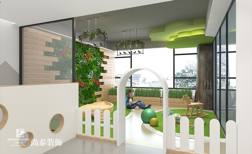 早教中心室內花園裝修效果圖 早教中心室內花園裝修效果圖