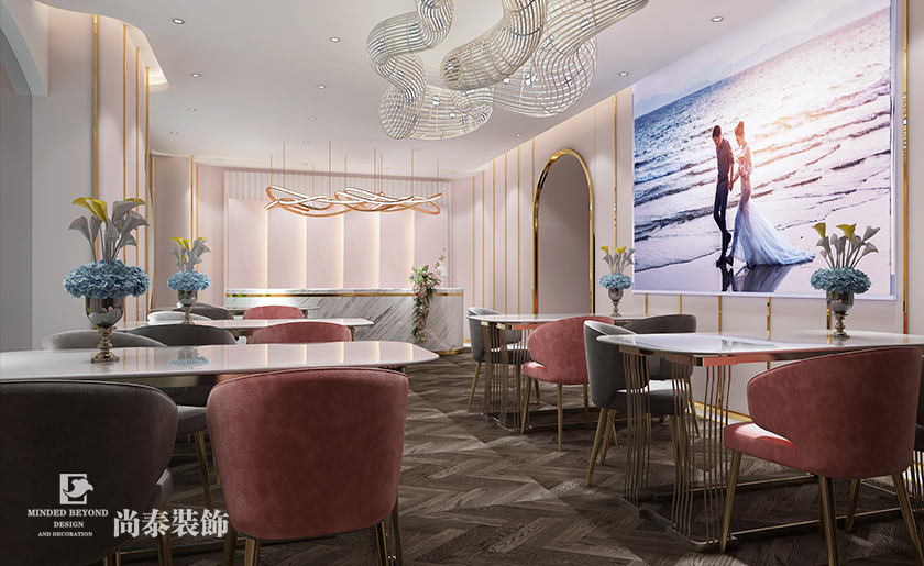 335平米婚紗攝影店裝修設計 | 米蘭新娘