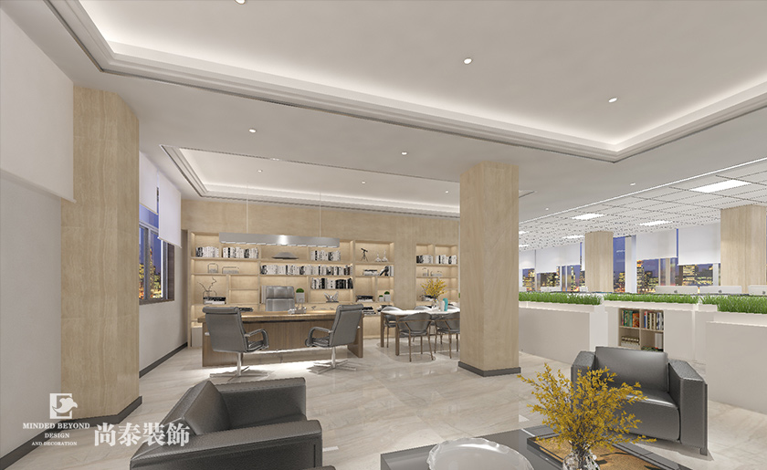 1585㎡工程建設公司辦公室裝修設計 | 國通建設