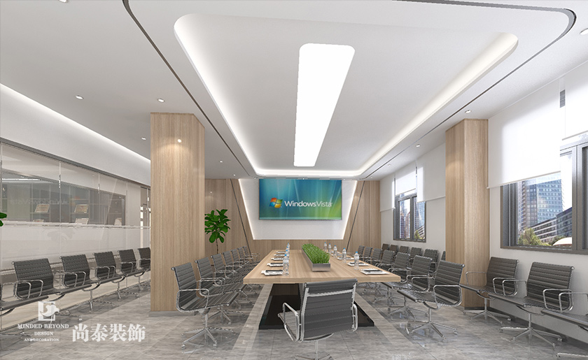 1585㎡工程建設公司辦公室裝修設計 | 國通建設