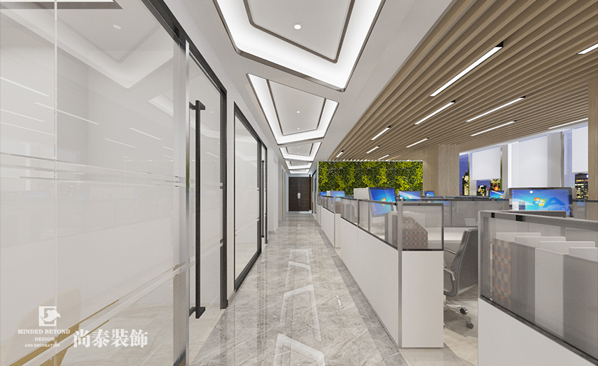 1585㎡工程建設公司辦公室裝修設計 | 國通建設