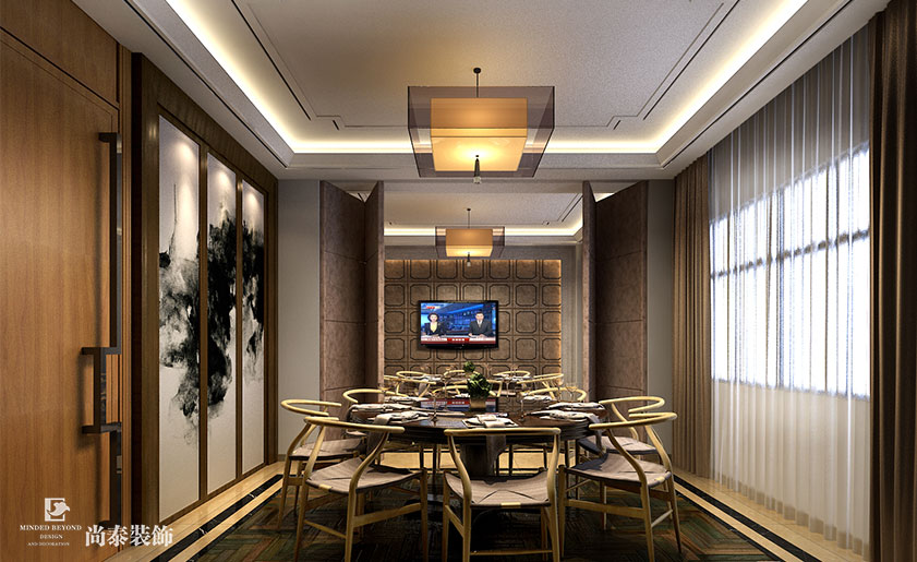 酒店餐廳包間設計效果圖