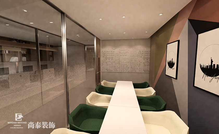 200㎡現代簡約教育培訓機構裝修設計 | 成就未來教育